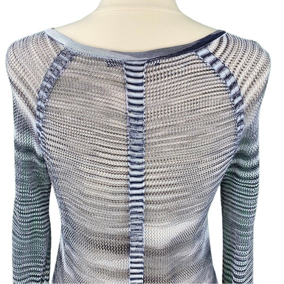 Rag & Bone Casual Gray Mesh Allgauer Raglan Top - Picture 8 of 15